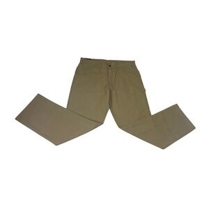 Berne Mens Relaxed Fit Carpenter Pants Dark Khaki Duck Cotton 38x32 P967TKH NWT